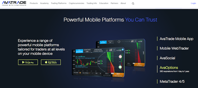 Avatrade แพลตฟอร์ม