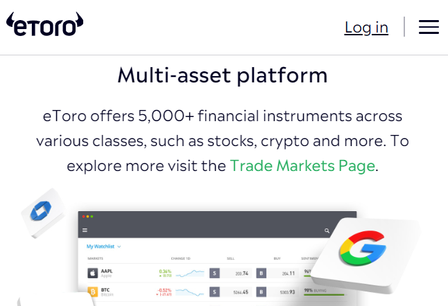 etoro แพลตฟอร์ม